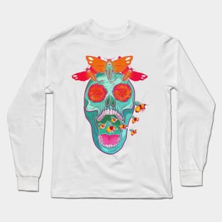 Skull Flower Long Sleeve T-Shirt